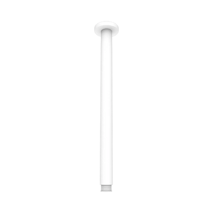 Round Ceiling Arm 300mm Length Matte White