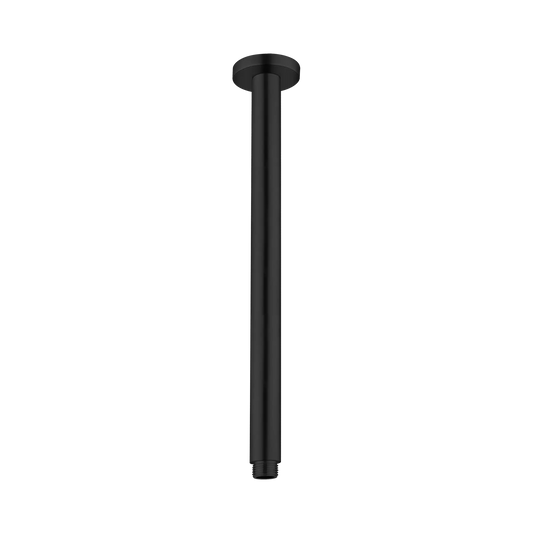 Round Ceiling Arm 450mm Length Matte Black