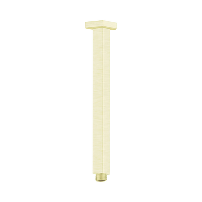 Square Ceiling Arm 300mm Length Brushed Gold