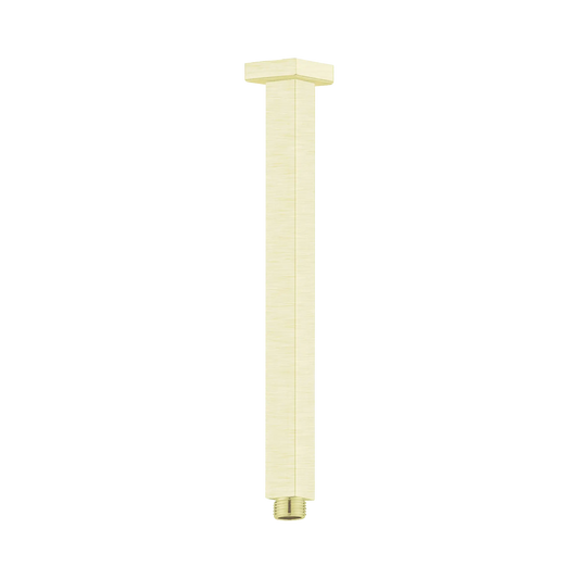 Square Ceiling Arm 300mm Length Brushed Gold