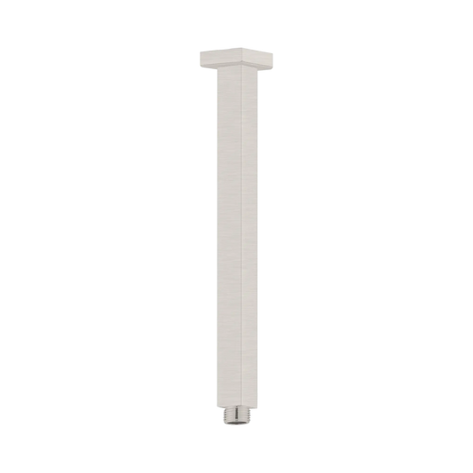 Square Ceiling Arm 300mm Length Brushed Nickel