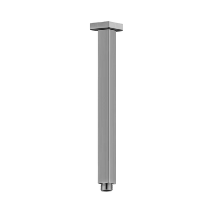 Square Ceiling Arm 300mm Length Gun Metal