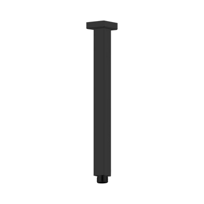 Square Ceiling Arm 450mm Length Matte Black