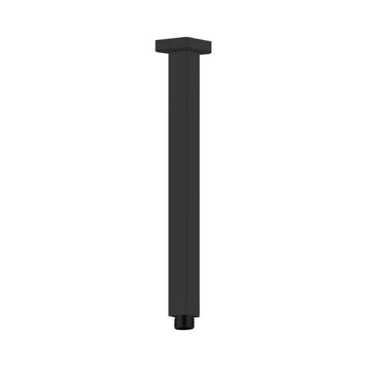 Square Ceiling Arm 450mm Length Matte Black