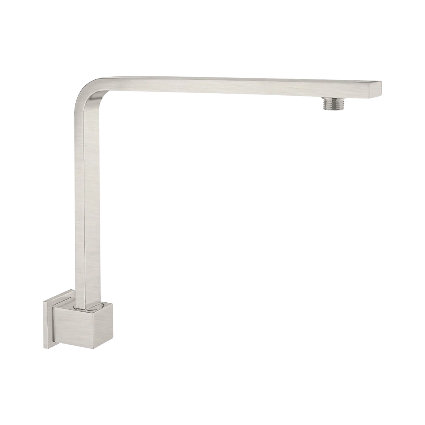 Nero Square Swivel Wall Shower Arm Brushed Nickel