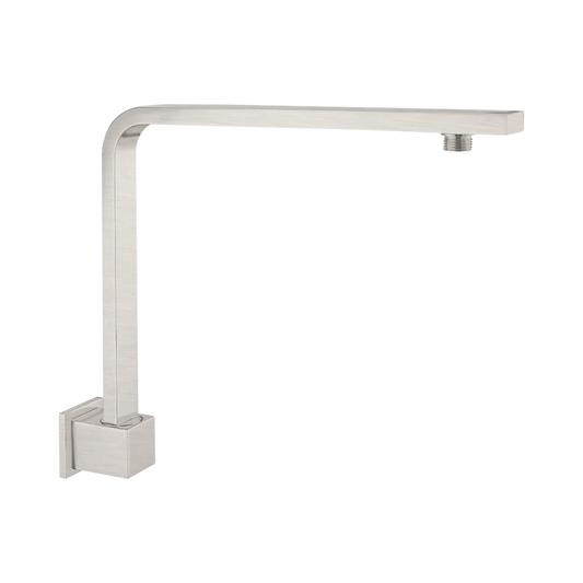 Nero Square Swivel Wall Shower Arm Brushed Nickel