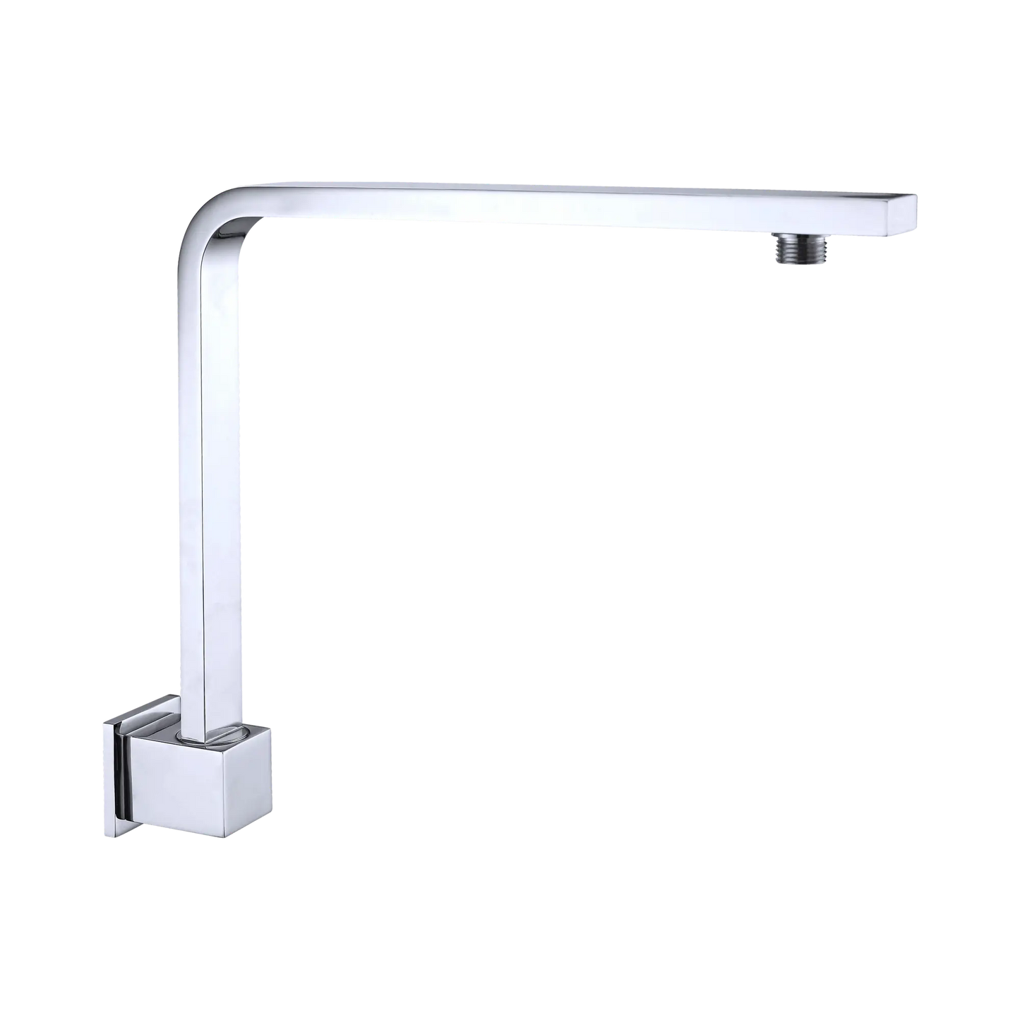 Nero Square Swivel Wall Shower Arm Chrome