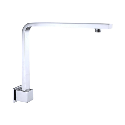 Nero Square Swivel Wall Shower Arm Chrome