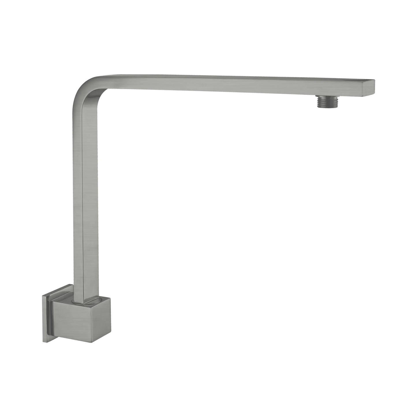Nero Square Swivel Wall Shower Arm Gun Metal