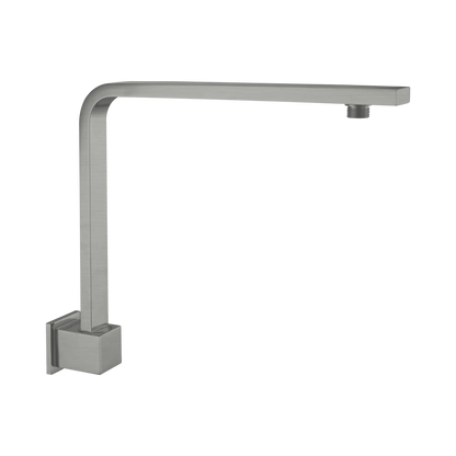 Nero Square Swivel Wall Shower Arm Gun Metal