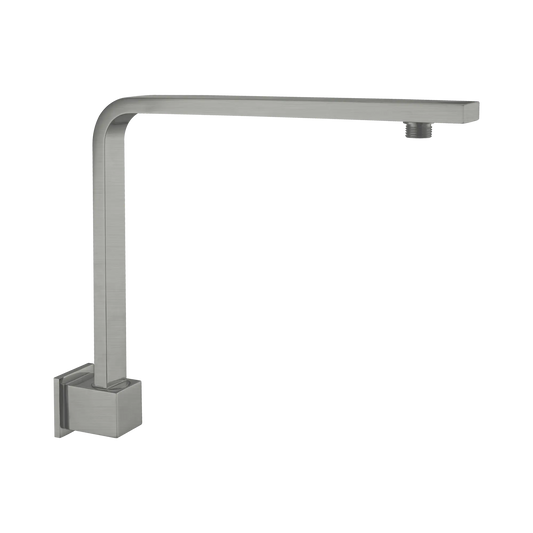 Nero Square Swivel Wall Shower Arm Gun Metal