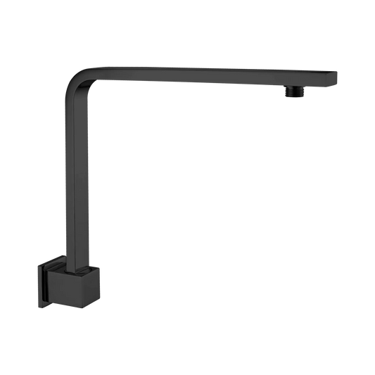 Nero Square Swivel Wall Shower Arm Matte Black