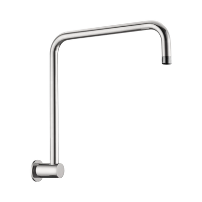 Nero Round Swivel Wall Shower Arm Brushed Nickel