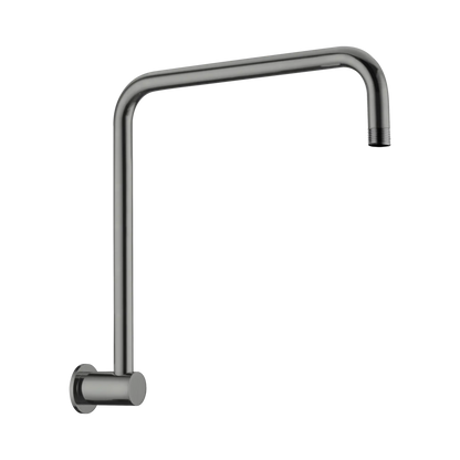 Nero Round Swivel Wall Shower Arm Gun Metal