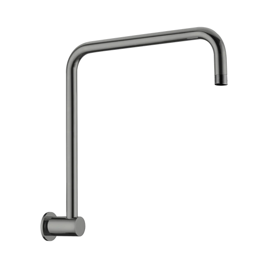Nero Round Swivel Wall Shower Arm Gun Metal
