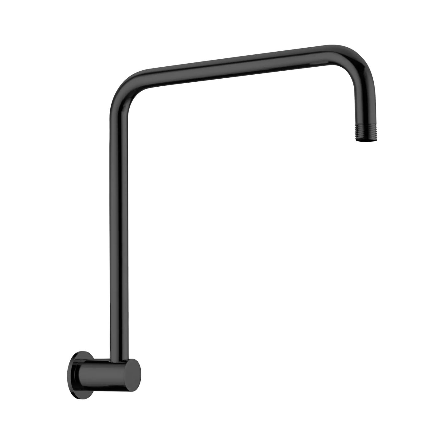 Nero Round Swivel Wall Shower Arm Matte Black