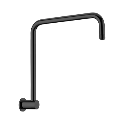 Nero Round Swivel Wall Shower Arm Matte Black