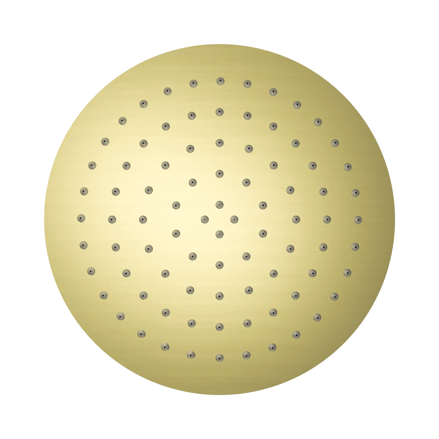 250mm Round Stainless Steel Shower Head 4 Star Rating Brushed Gold