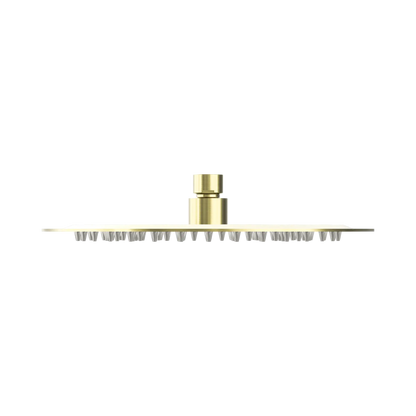 250mm Round Stainless Steel Shower Head 4 Star Rating Brushed Gold