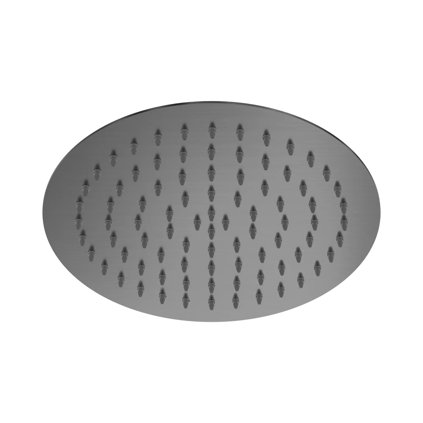 250mm Round Stainless Steel Shower Head 4 Star Rating Gun Metal