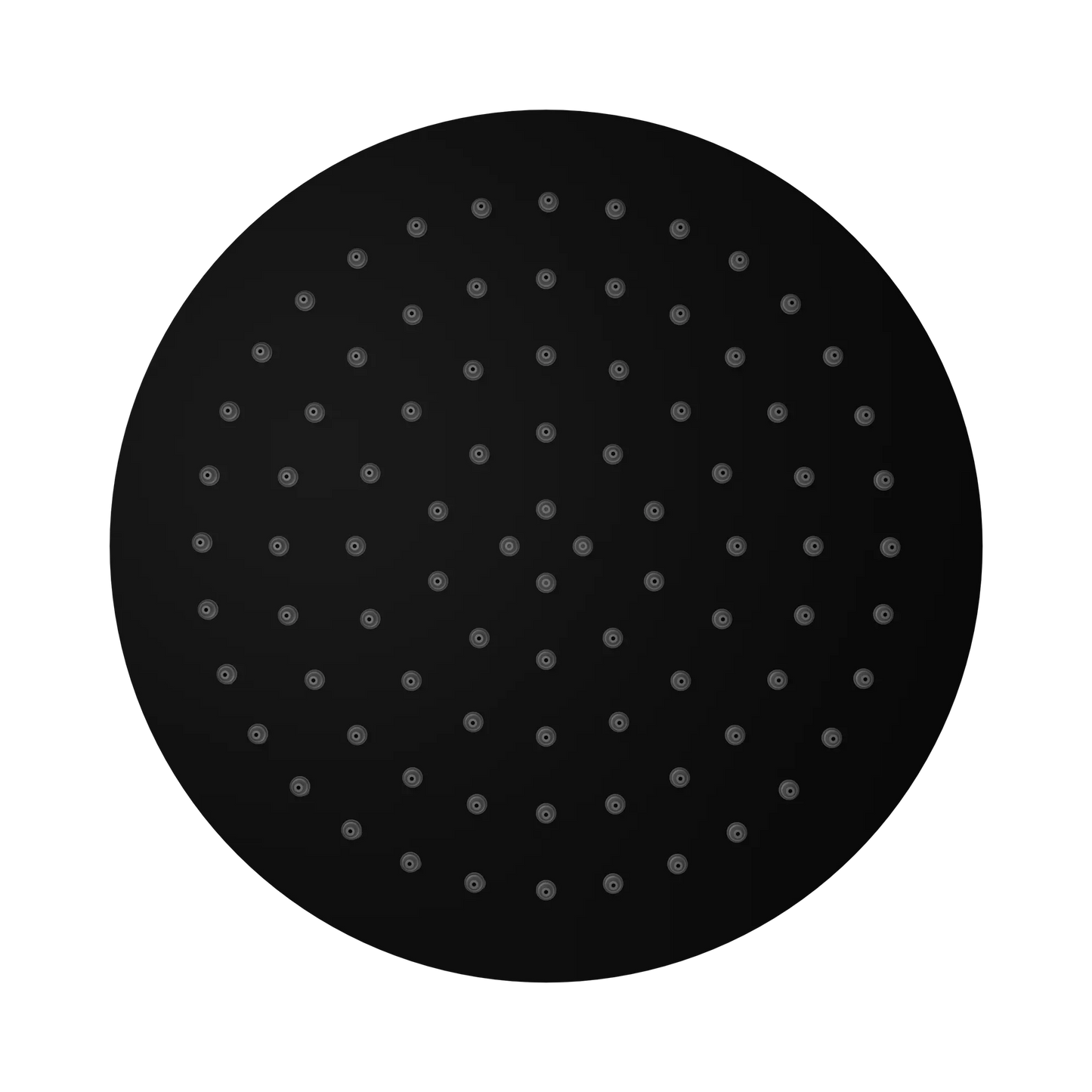 250mm Round Stainless Steel Shower Head 4 Star Rating Matte Black