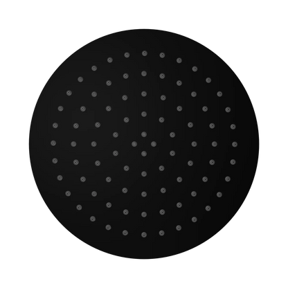 250mm Round Stainless Steel Shower Head 4 Star Rating Matte Black