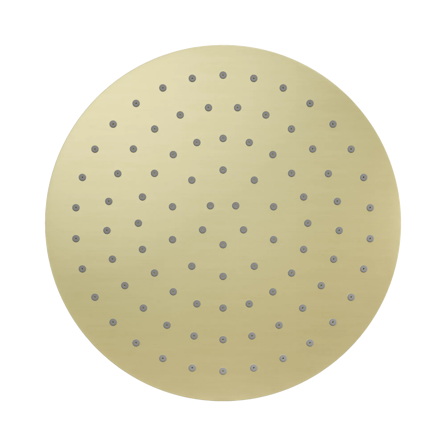 250mm Round Metal Shower Head II Brushed Gold