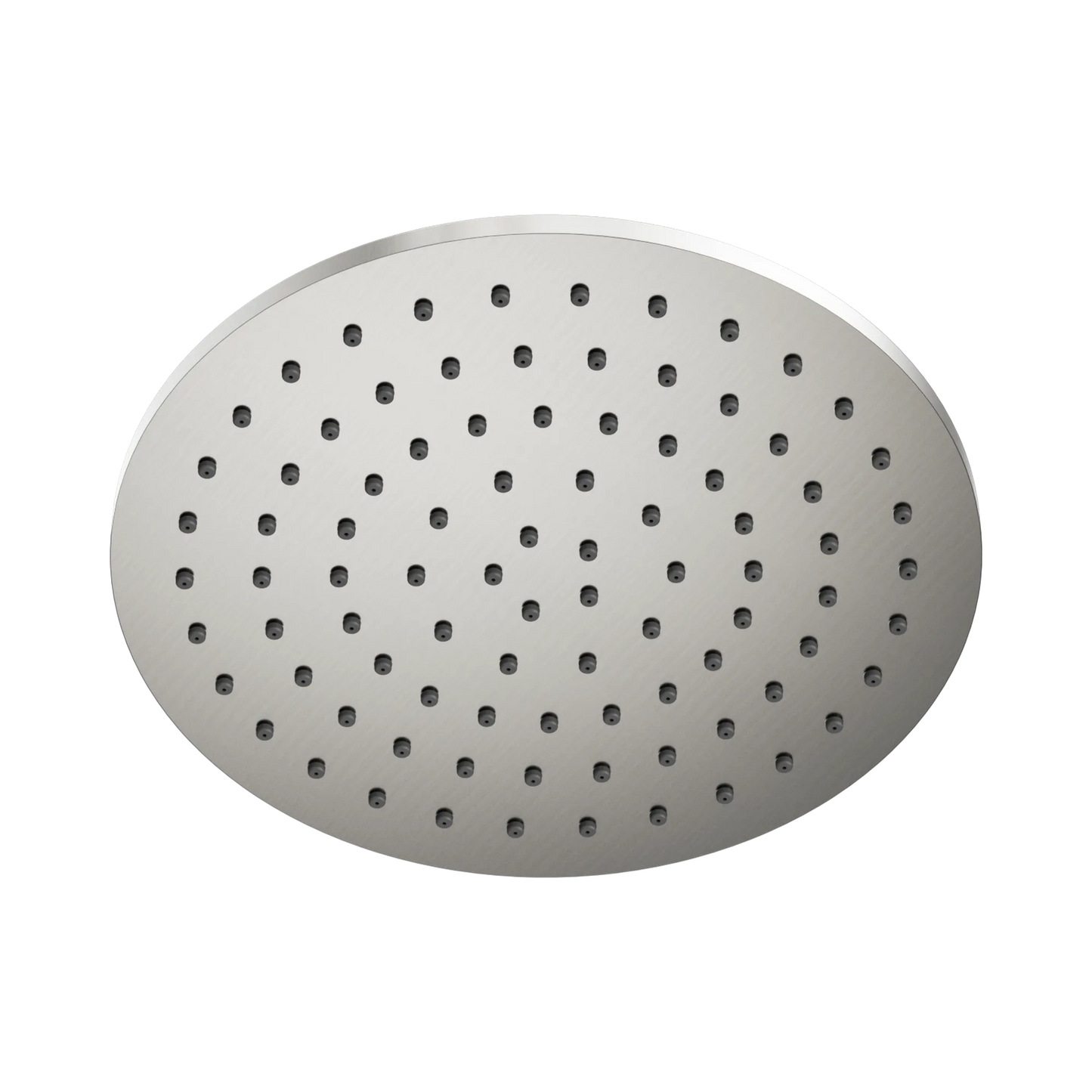 250mm Round Metal Shower Head II Brushed Nickel