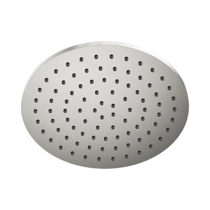 250mm Round Metal Shower Head II Brushed Nickel