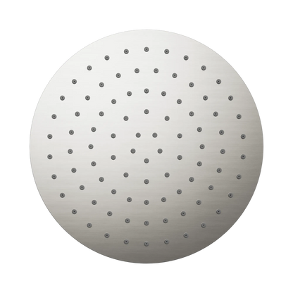 250mm Round Metal Shower Head II Brushed Nickel