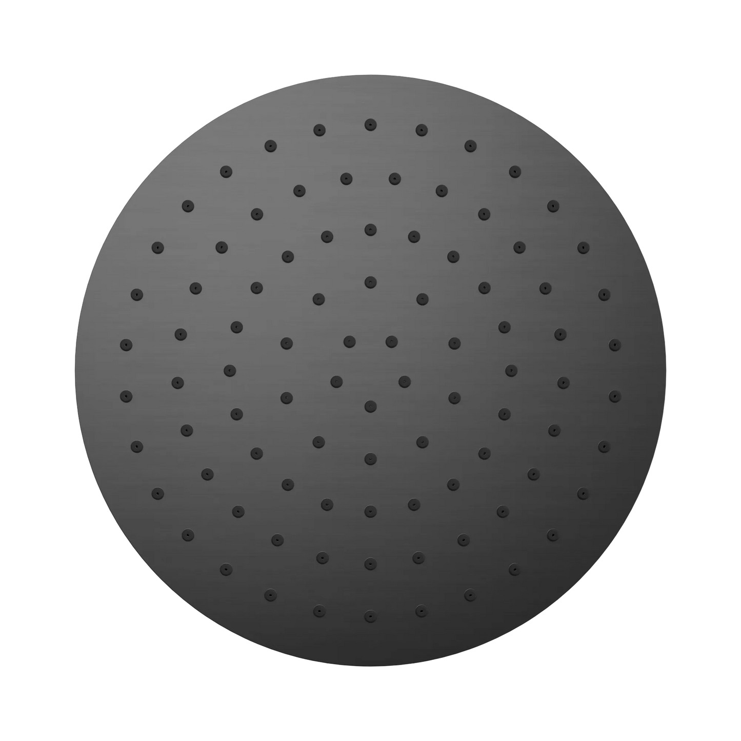 250mm Round Metal Shower Head II Gun Metal