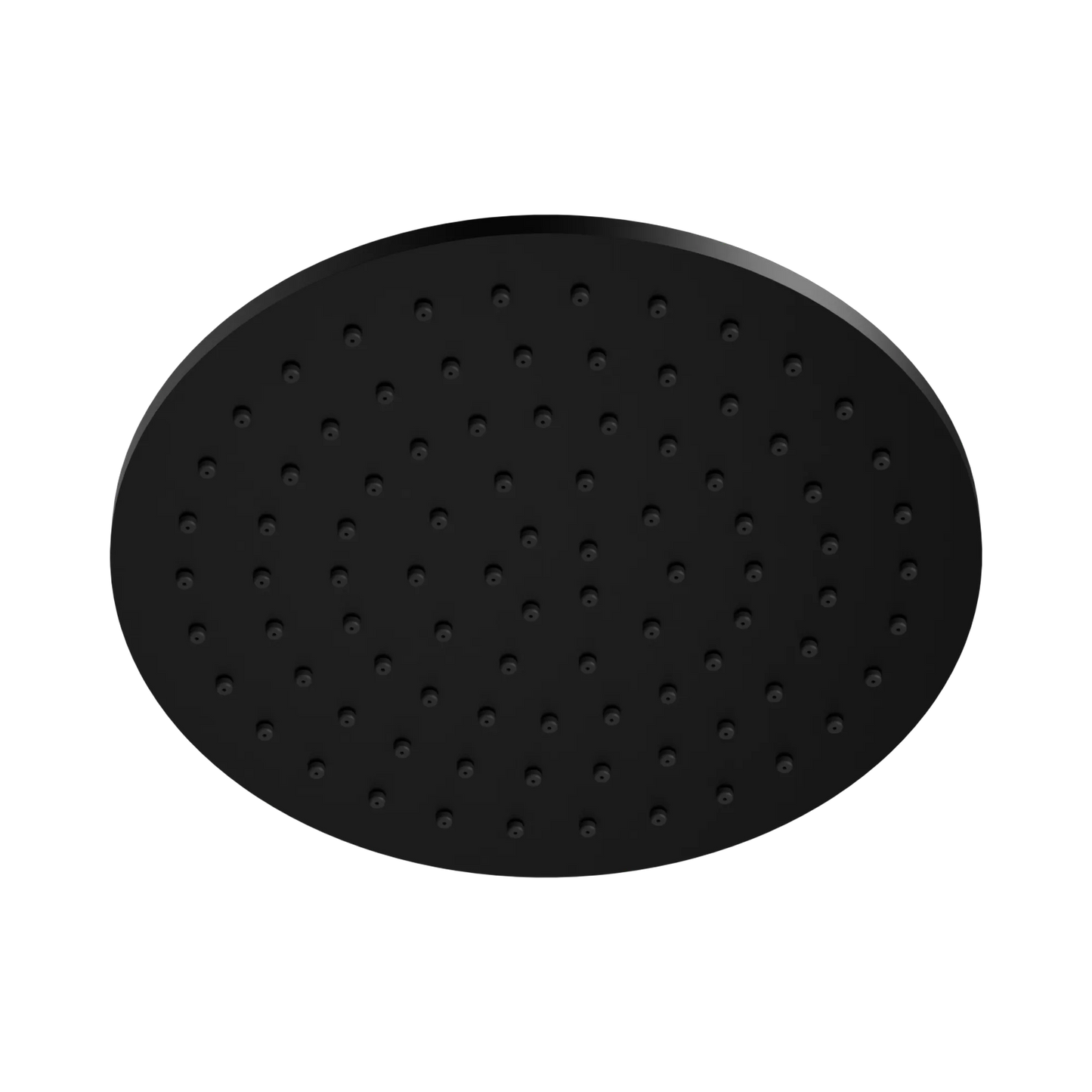 250mm Round Metal Shower Head II Matte Black