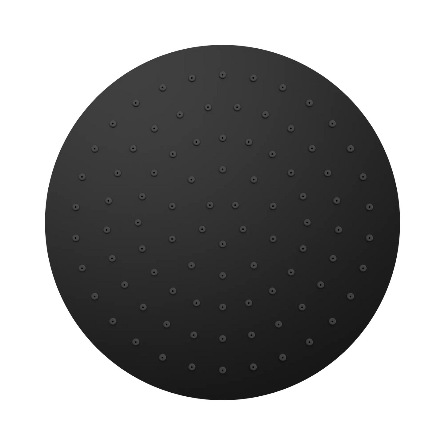 250mm Round Metal Shower Head II Matte Black