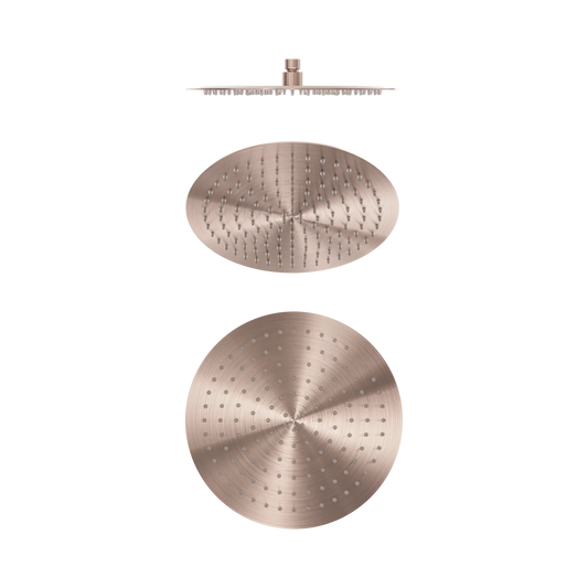 Zen SS316L 300mm Round Shower Head Brushed Bronze