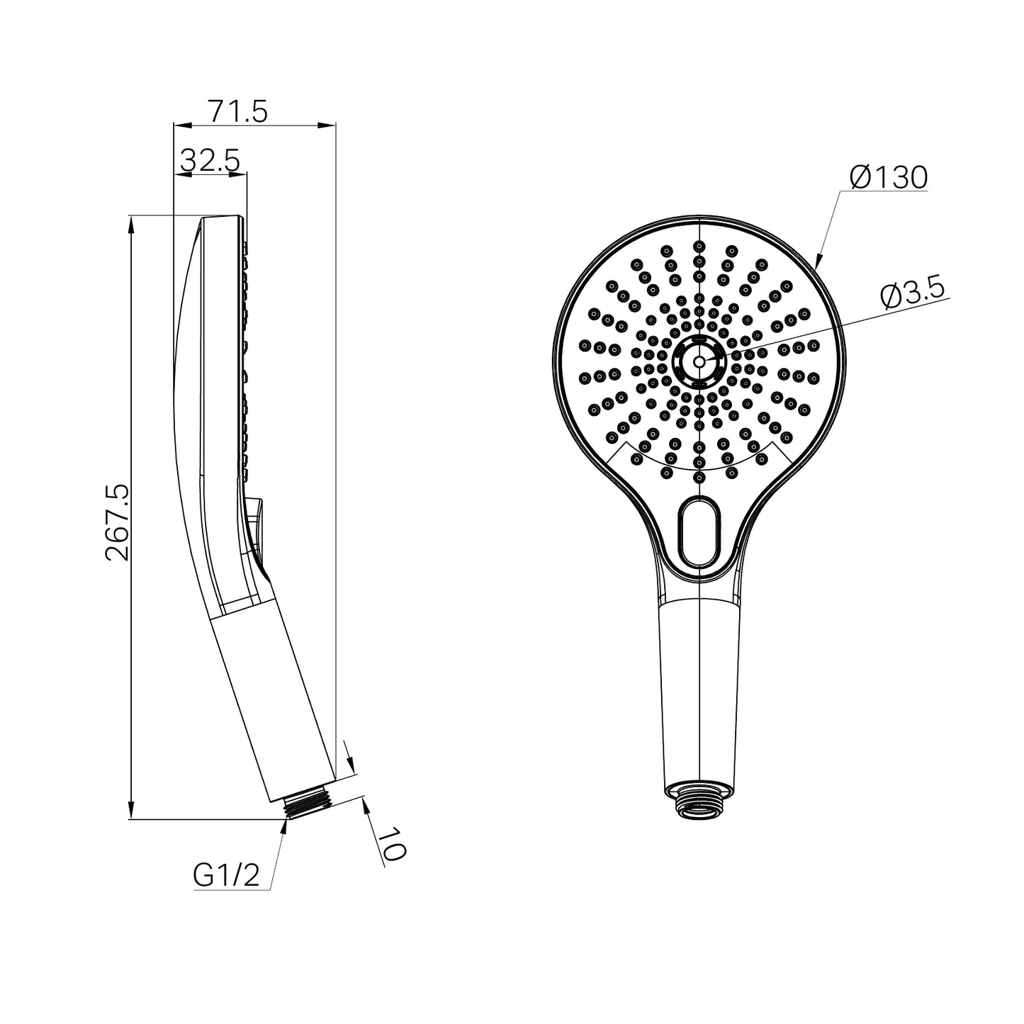 Opal Hand Shower Graphite