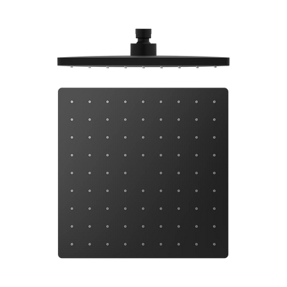 250mm ABS Square Shower Head Matte Black