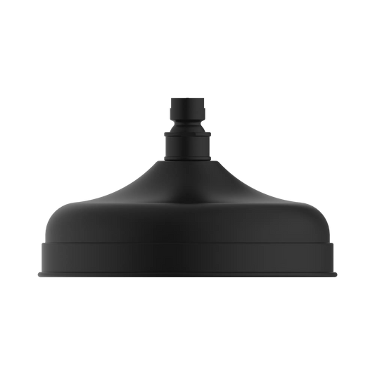 York 200mm Shower Head Matte Black