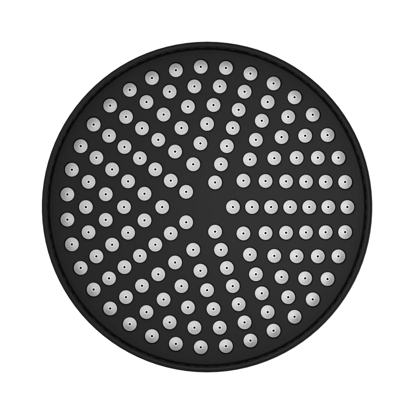York 200mm Shower Head Matte Black