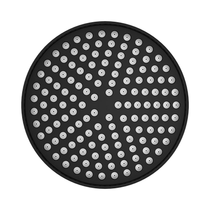 York 200mm Shower Head Matte Black