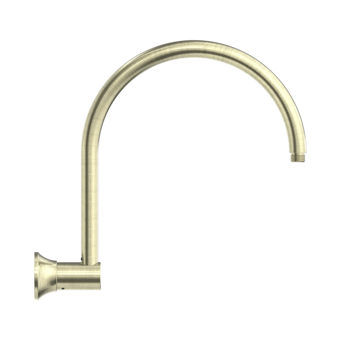 Nero York Wall Shower Arm Aged Brass