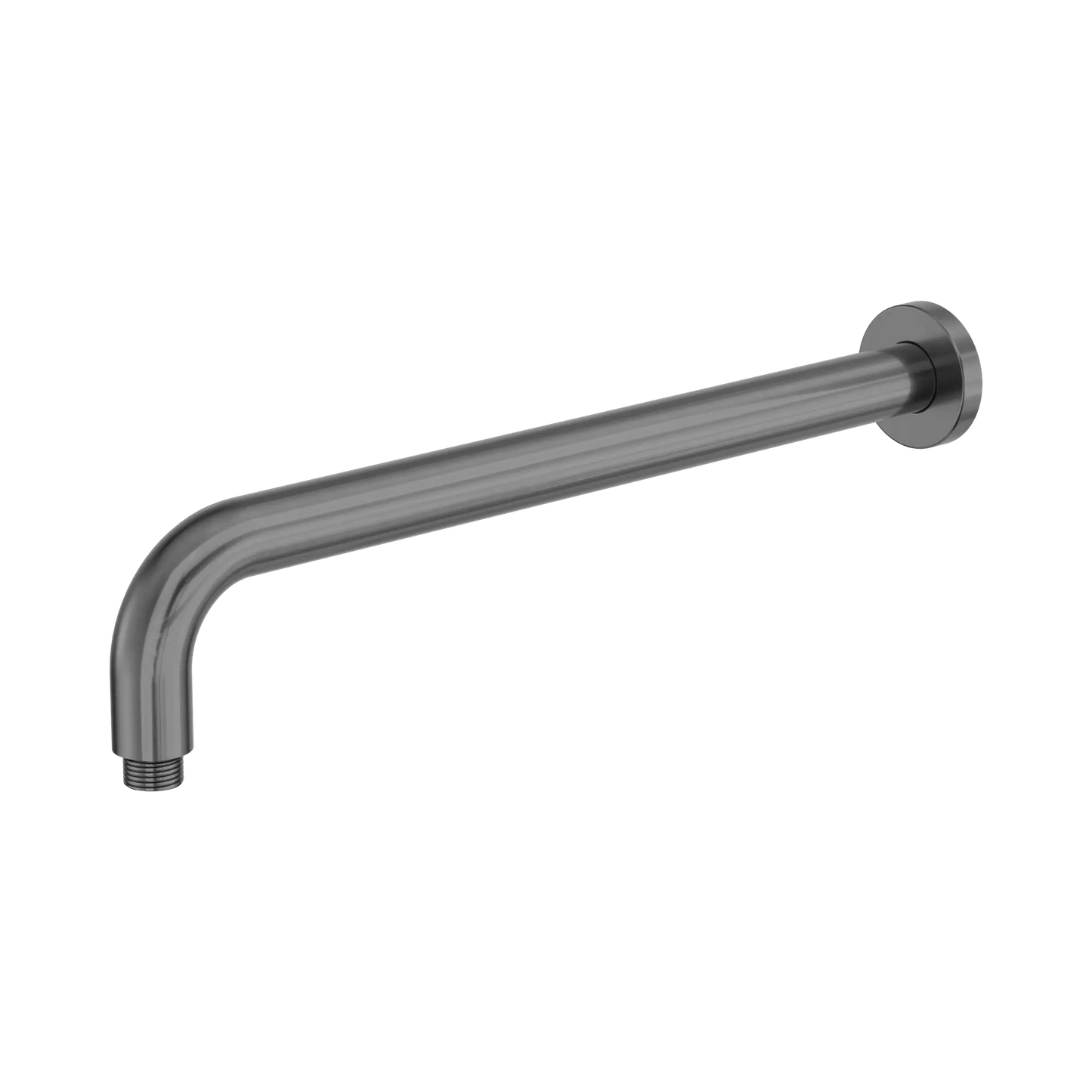 Nero Zen SS316L Round Wall Shower Arm 400mm Length Graphite