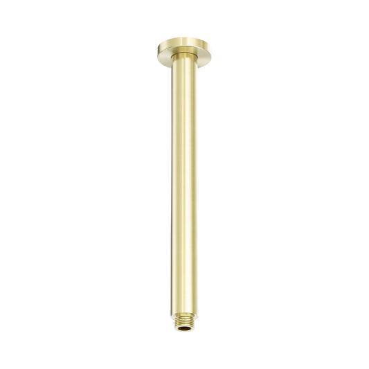 Zen SS316L Round Ceiling Arm 300mm Length Brushed Gold