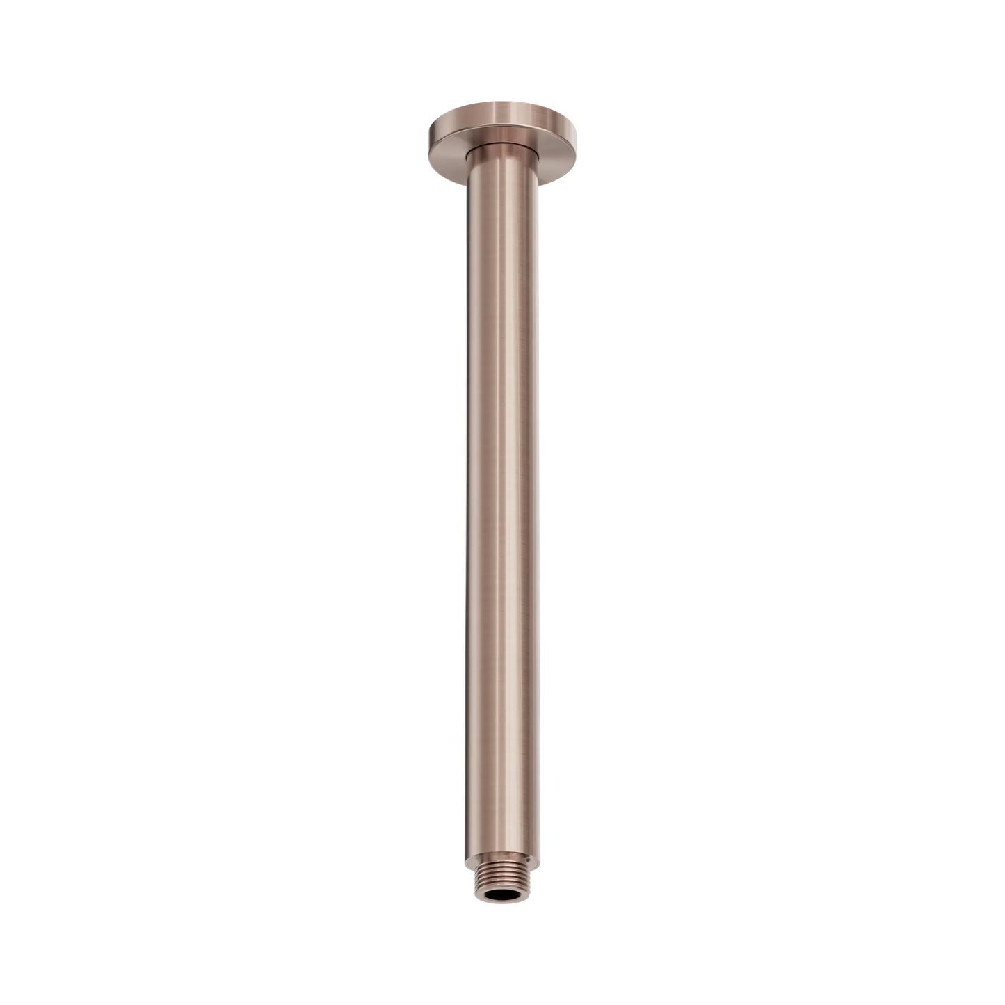 Zen SS316L Round Ceiling Arm 300mm Length Brushed Bronze