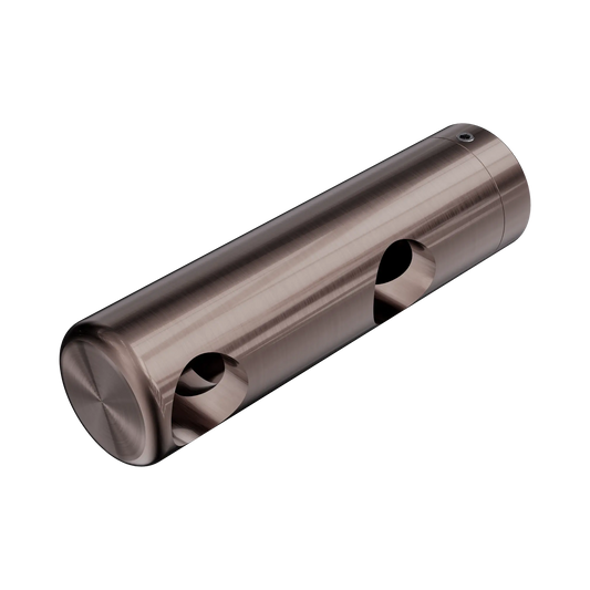 Mecca Care Make Your Own 25mm Grab Rail Double Towel Bracket Left Brushed Bronze