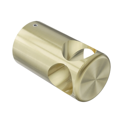 Mecca Care Make Your Own 32mm Grab Rail T Bar Bracket Brushed Gold
