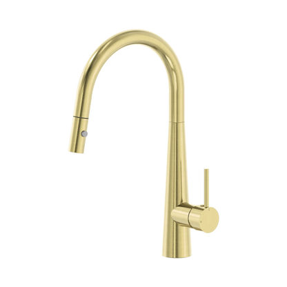 Dolce Pull Out Sink Mixer With Vegie Spray Function Brushed Gold