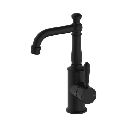 York Basin Mixer With Metal Lever Matte Black