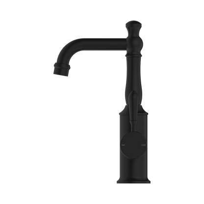 York Basin Mixer With Metal Lever Matte Black