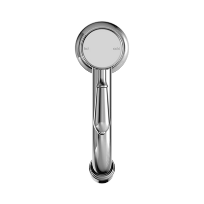 York Straight Basin Mixer With Metal Lever Chrome