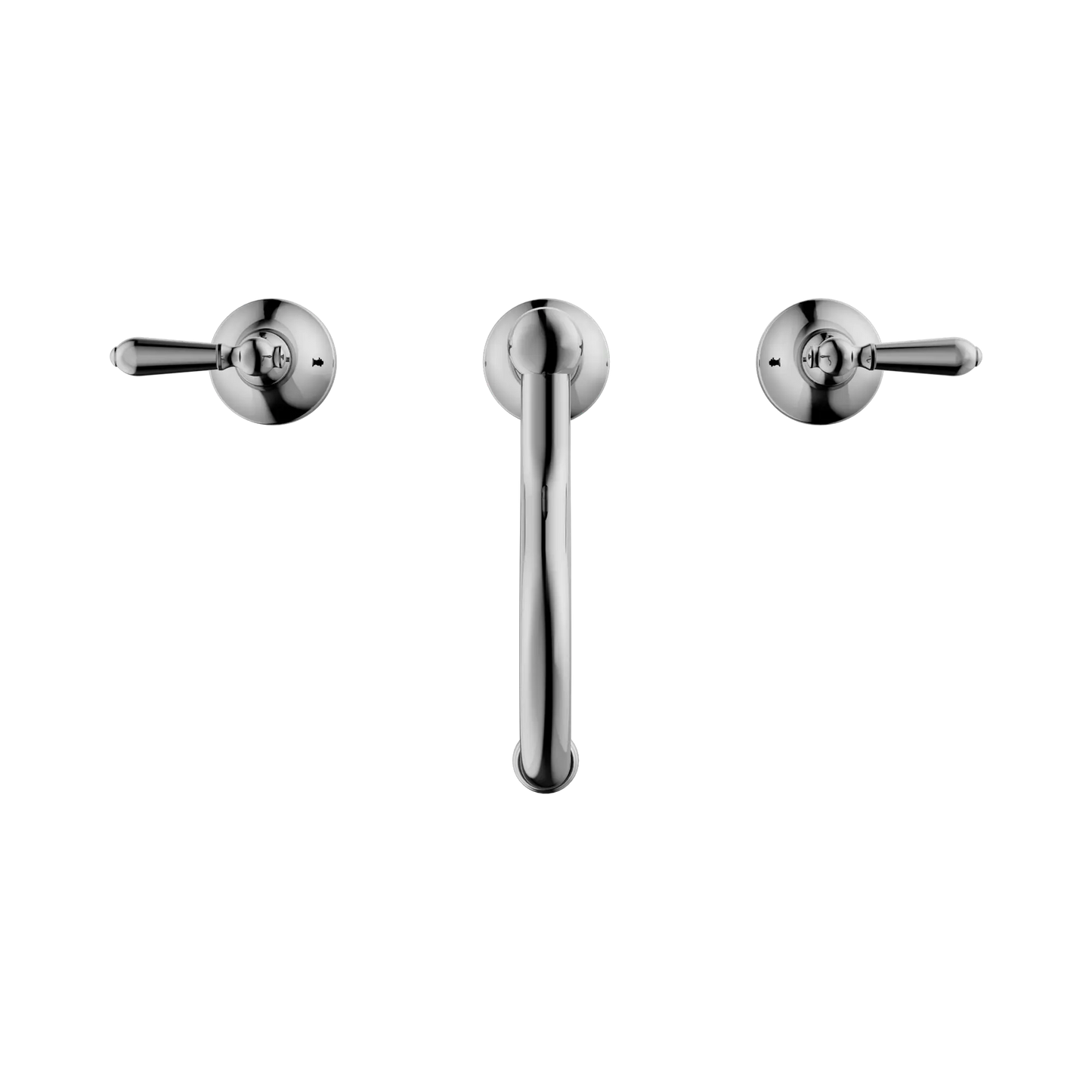 York Basin Set With Metal Lever Chrome